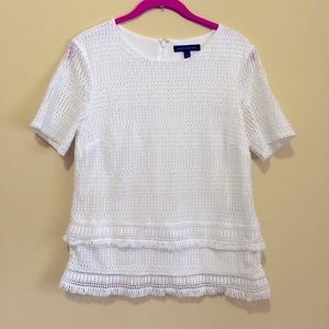 Banana republic white lace size s